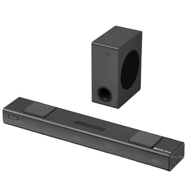 Soundbar, 400 Watt maksimal udgang, 5,25 tommer subwoofer, HDMI-forbindelse,Hiwill A312