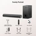 Miniatyrbild 2 av 2: 2.1 Kanal Soundbar, 200W Spetskraft, Bluetooth 5.3, HDMI eARC,Hiwill A21