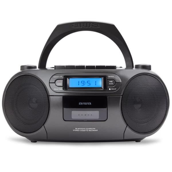 AIWA: Kassettradio CD/FM-radio/Kassettband/USB/BT Svart