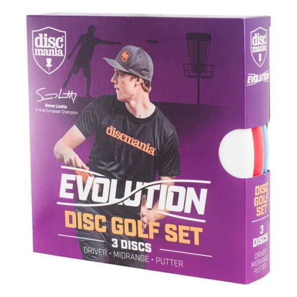 Disc Golf Set - Discmania - Evolution - 3 skivor - Idealisk för nybörjare - Mixed