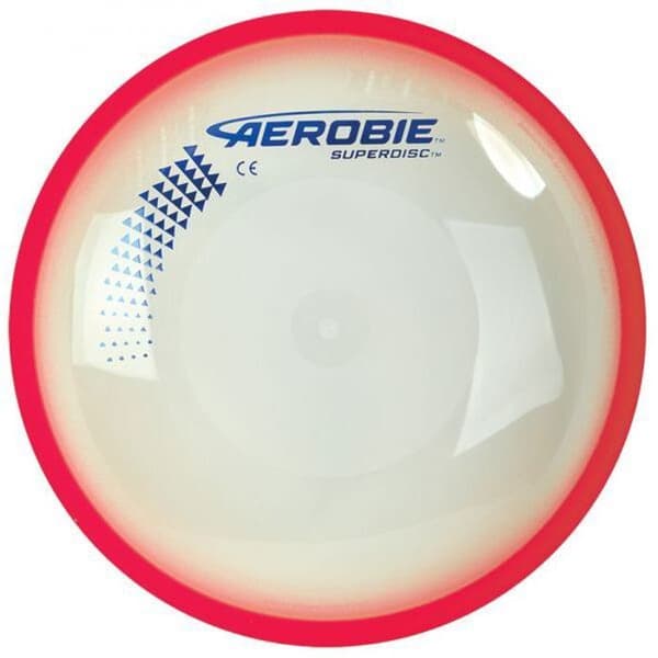 Frisbee - AEROBIC - Superdisc - Robust och okrossbar - Rak flygning - Röd