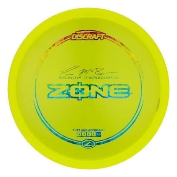 Golf Disc - Discraft - Paul McBeth Z Zone Series (PUTTER) - Vit - Blandat