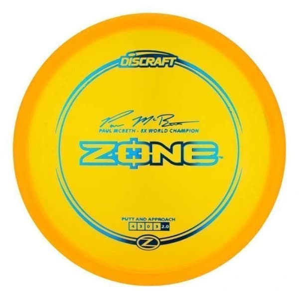 Golf Disc - Discraft - Paul McBeth Z Zone Series (PUTTER) - Vit - Blandat