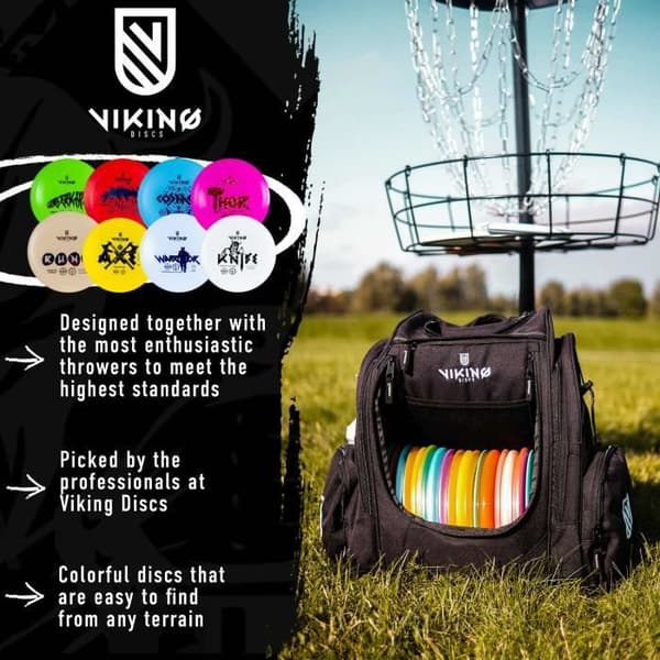 Viking Discs Ground Frisbee Disc Set - 8 skivor för alla nivåer, PDGA-godkänd