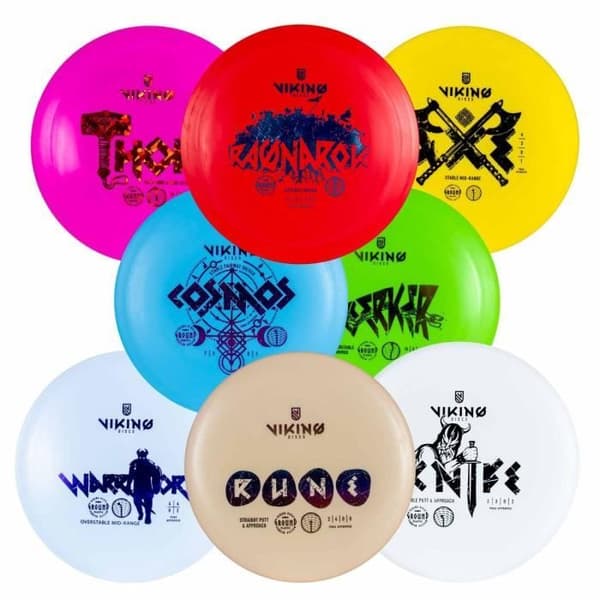 Viking Discs Ground Frisbee Disc Set - 8 skivor för alla nivåer, PDGA-godkänd