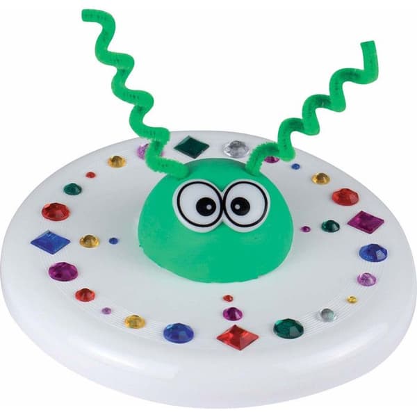 Frisbee i plast vit 18 cm