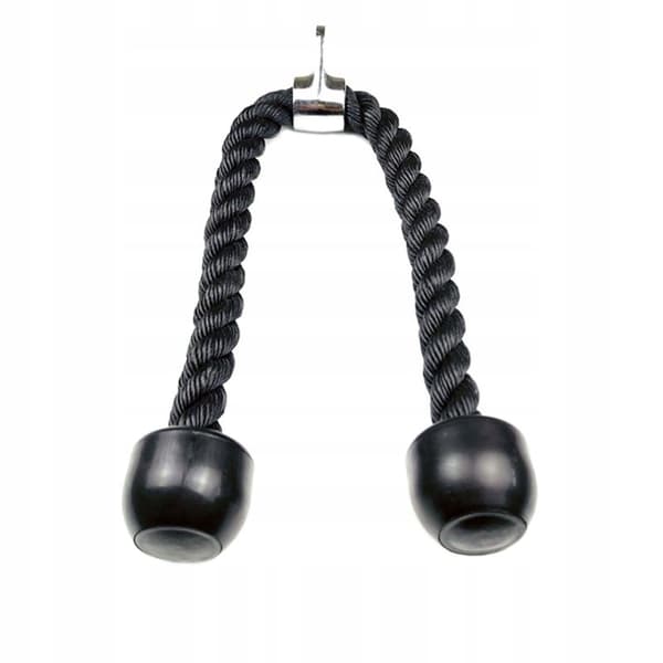 Pull-up øvelsessæt: stang 4,8 cm, reb 2,5 m, rebhåndtag