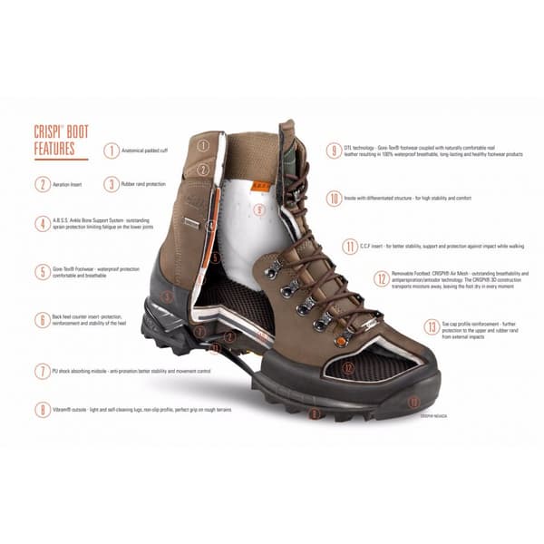 CRISPI NEVADA LEGEND GORE-TEX BROWN (36-47), vandringskänga
