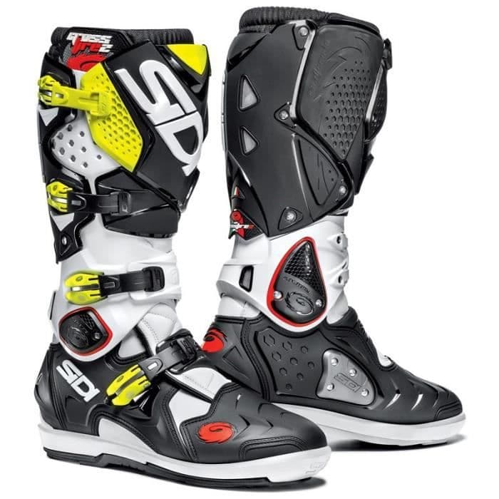 SIDI CROSSFIRE 2 SRS moto cross boots sort fluo gul