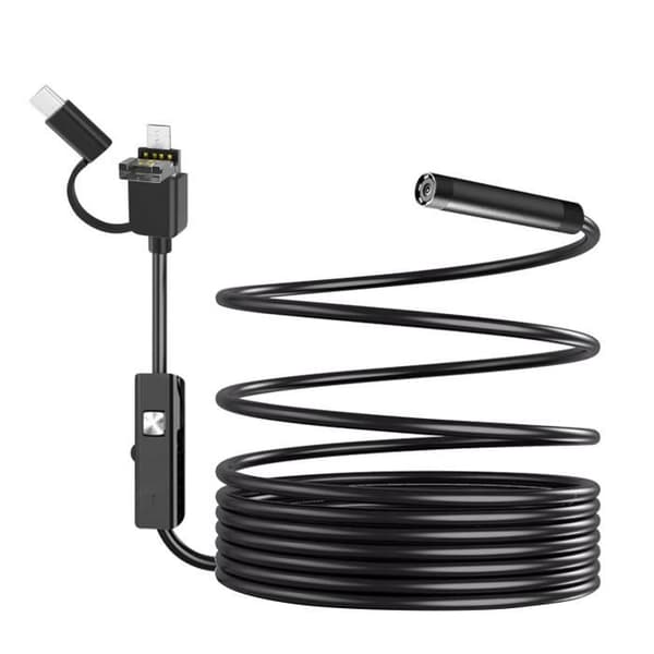 AVIZAR vattentätt endoskop - USB-C Micro USB USB flerportskamera - Diameter 5,5 mm - IP67