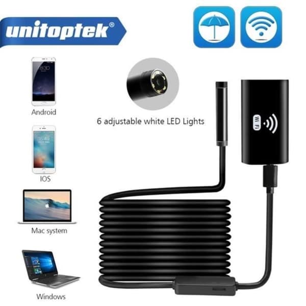 F99 Digital Edoscope Kameralins 8mm HD WiFi 720P Vattentät med 1M kabel #1106