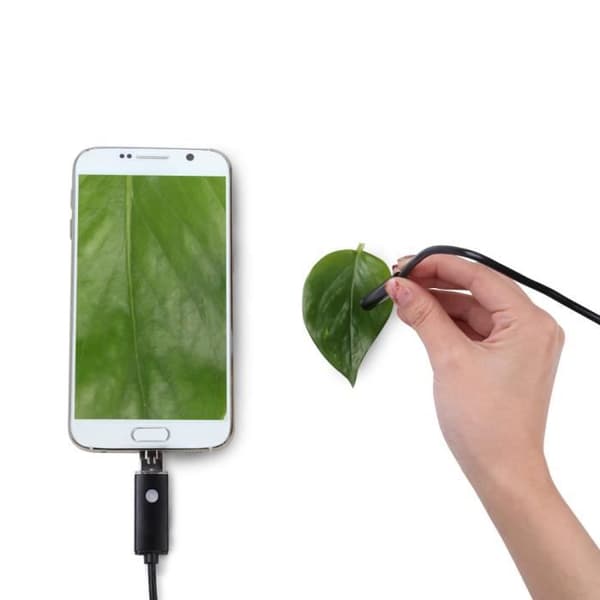 Endoskop, vattentät inspektionskamera, 5m, HD-kamera, 6 lysdioder, USB och Micro-USB, Android och Windows-kompatibel