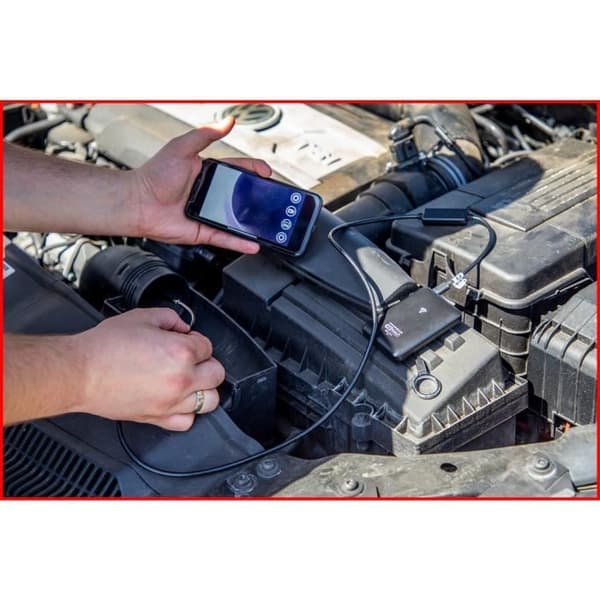 Videoscope - KS TOOLS - 550.7510 - 5,5 mm HD-kamera - Wi-Fi - Direktlagring på smartphone