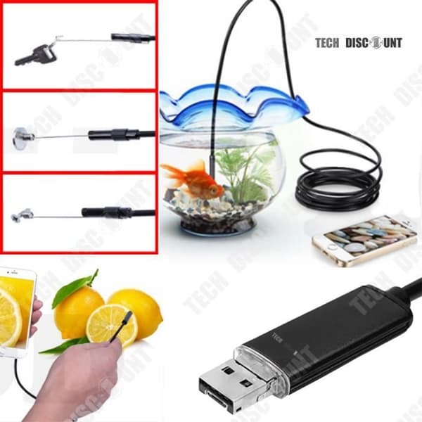 TD® Digitalt endoskop Android-telefon USB Elektronisk kamera Vattentät kamera Ansluten Skärm Vidbild Foto Video Kraftfull