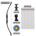 Pikkukuva 2 / 2: Jousiampumasetti, mukana 12 hiilikuituista nuolta, saatavilla 30lbs ja 40lbs vaihtoehtoina,30 lbs Recurve Set-a