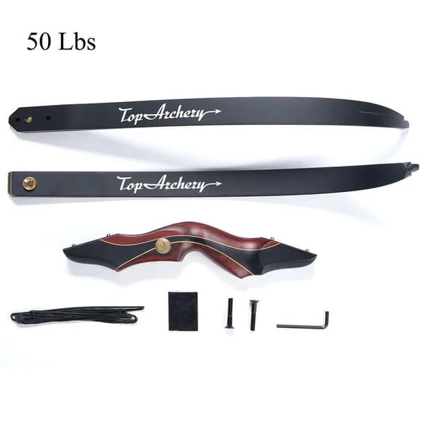 Toparchery jousi, säädettävä vetovoima, teknologiapuinen riseri,50 lbs