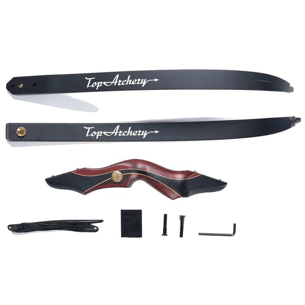 Toparchery Recurve-båge, justerbar dragvikt, teknologisk trähandtag,25 lbs