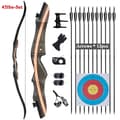 Miniatyrbillede 2 af 2: Recurve Buesæt, Justerbar Trækvægt, Komplet Buejagt Tilbehør,45 lbs-sæt