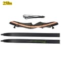 Miniatyrbillede 2 af 2: Recurve Bue, 62-tommer længde, Tech Wood håndtag,25 lbs
