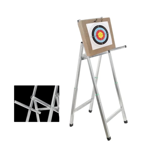 Fällbart målställ, höjdjusterbart, robust stålkonstruktion, bärbar design