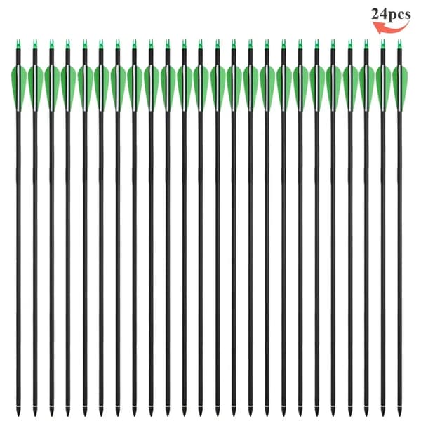 Kolfiberpilar, 24 st, 31,5 tum längd,24st grön