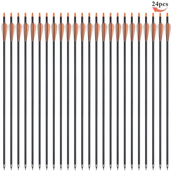 Kulfiberpile, 24 stk, 31,5 tommer længde,24stk Orange
