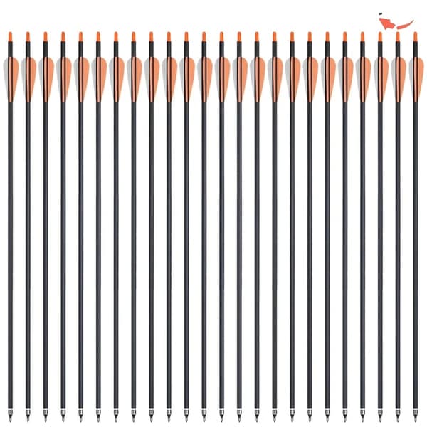 Kulfiberpile, 24 stk, 31,5 tommer længde,24stk Orange