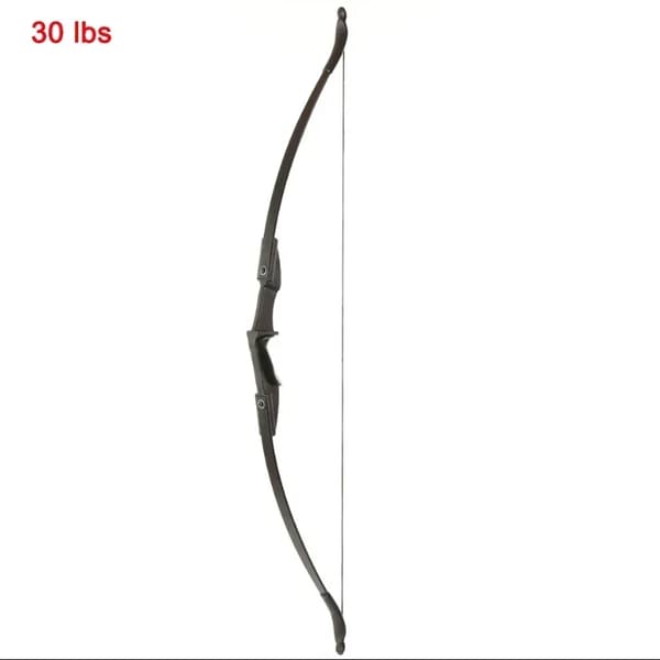 Taitettava Recurve-jousi, 57 tuumaa, säädettävät vetovoimat,30 lbs Vain jousi-a