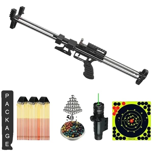 Telescopisk Slangebøsse, Høj Trækvægt, Premium Aluminium Konstruktion,Black Green Laser