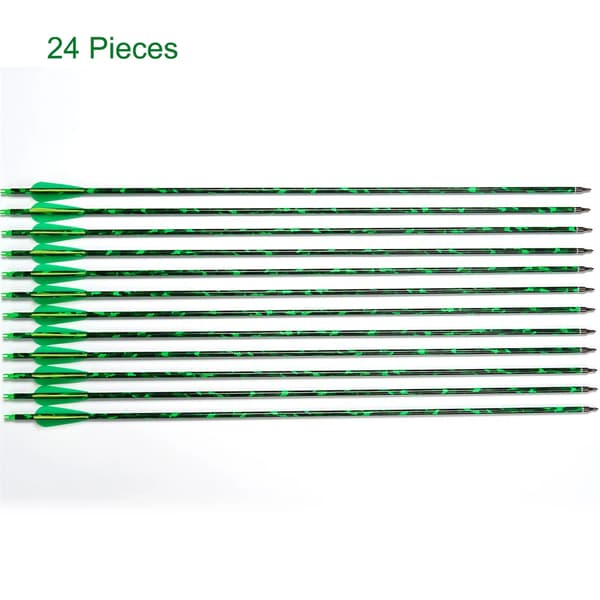 Kulfiberpile, 31,5" længde, letvægtsdesign,24 Stykker