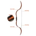 Miniatyrbillede 3 af 4: Traditionel Recurve Bue, 50 Tommer Længde, 25lb Trækvægt, Egnet til Begyndere