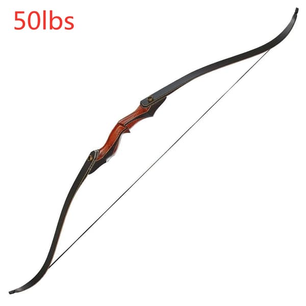 Recurve Bue, Takedown Design, Justerbar Trækvægt,50Ibs