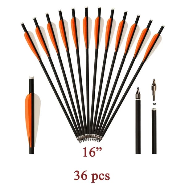 Bue Carbon Pil, 16 Tommer Længde, Letvægtsdesign,36pcs 16inch Eller