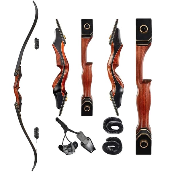 Recurve Bue, 60 Tommer Længde, Alsidige Trækvægte,40 lbs bue