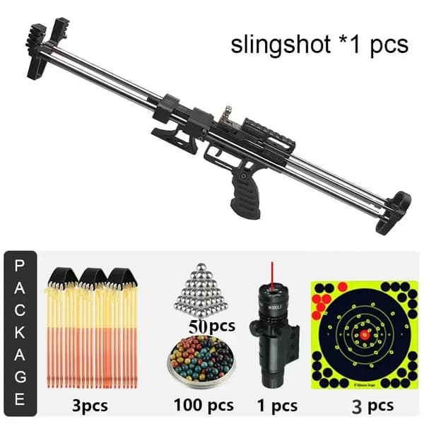 Slangebøsse, ≥ 60 pund trækstyrke, luftfartsaluminiumlegering, laser sigtefunktion,SORT RØD LASER