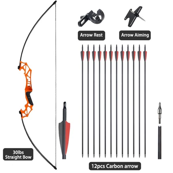 Bågskyttebåge, Demonterbar Design, Olika Dragvikter, 30lbs orange S set