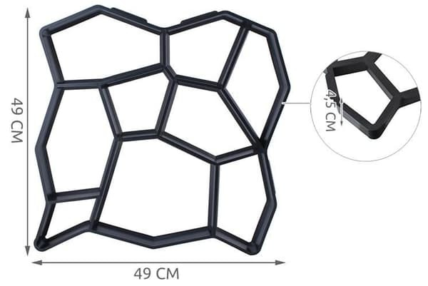 Gjutnät för Trädgårdsgångar - Plast hexagon-formad