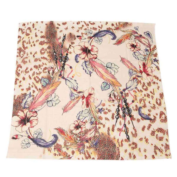 Pasion Morena Blommor Näsduk Beige 90 x 90 mm