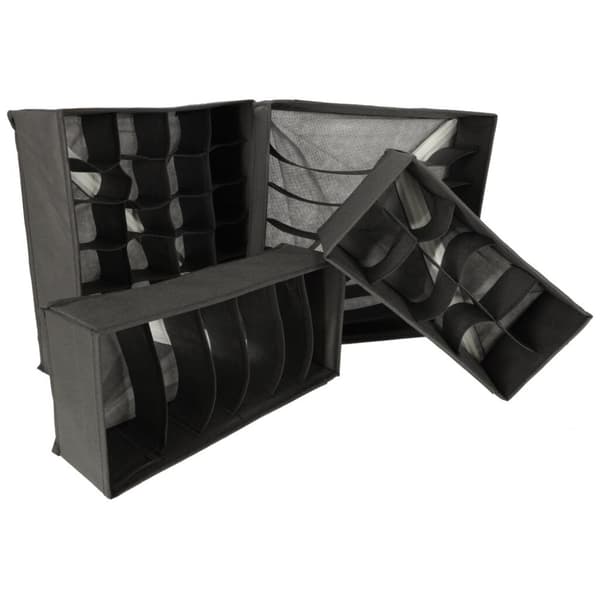 Organizer til undertøjsskuffe, sokker, 4 stk