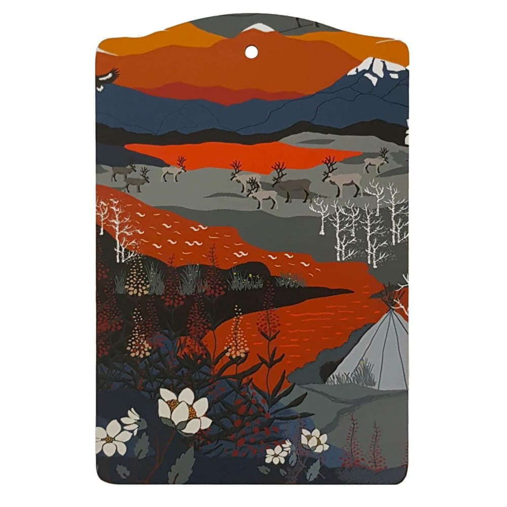 Serveringsbräda Fjällvandring Orange - Arvidssons Textil