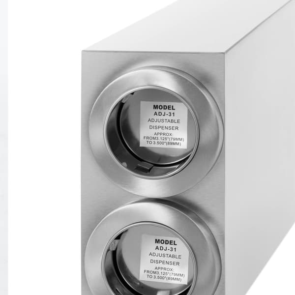 Royal Catering Muggdispenser - Dubbel - Rostfritt stål - För muggar med en diameter på upp till 89 cm - Royal Catering