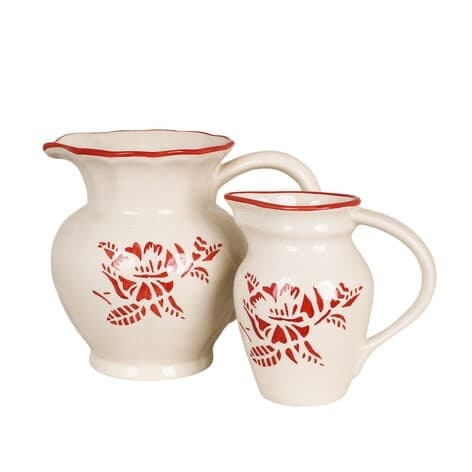 Small Jug Marion Flower Red