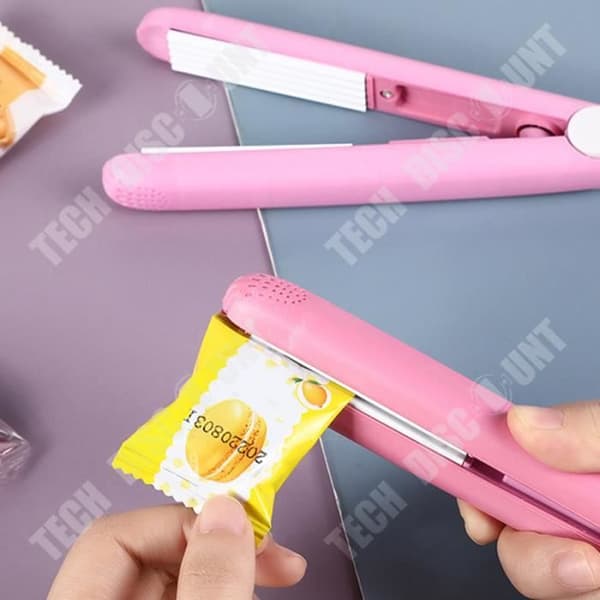 TD® Maskin för att försegla plast Färgad version Kan användas som locktång Kompakt och bärbar Mini-förseglare