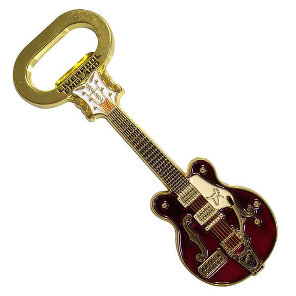 Matthew Street Liverpool Rust Guitar Bottle Opener One Size