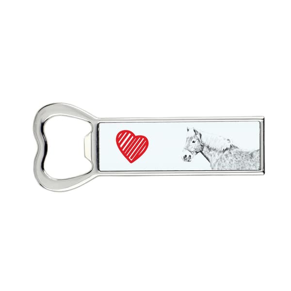 Haflinger Fohlen - pullonavaaja hevosella, persoonallinen jääkaapinavaaja, ainutlaatuinen lahja miehelle Art-Dogilta