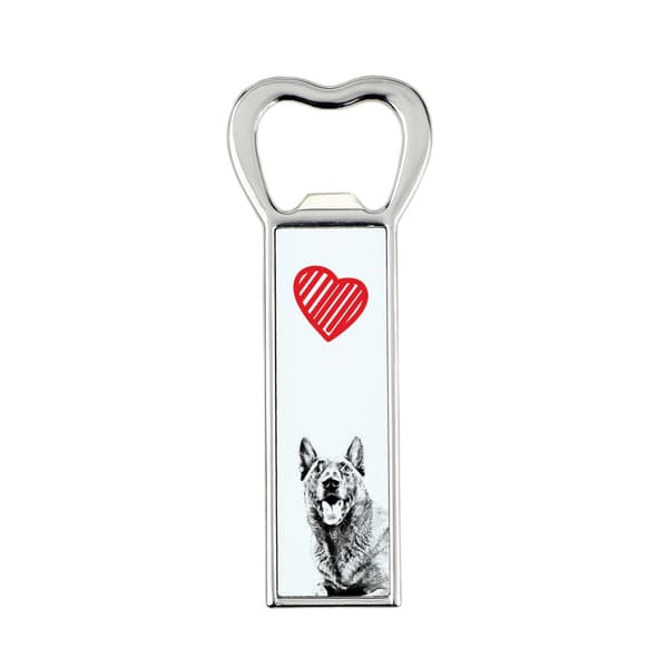 Malinois Belgian Shepherd - flaskeåbner med en hund, personlig køleskabsåbner, unik gave til en mand fra Art-Dog