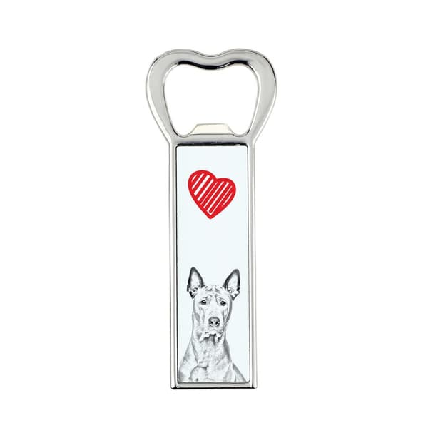 Thai Ridgeback - pullonavaaja koiran kanssa, henkilökohtainen jääkaapinavaaja, ainutlaatuinen lahja miehelle Art-Dogilta