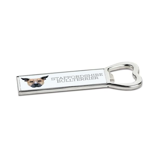 Staffordshiren bullterrieri, Staffik, Staffi - pullonavaaja valokuvalla ja merkinnällä Art-Dog-oluelle