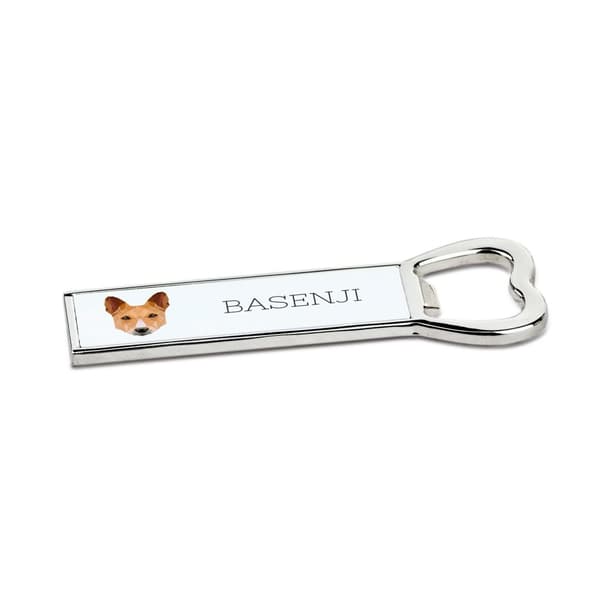 Basenji, Basenji, Congo Dog - pullonavaaja valokuvalla ja kirjoituksella Art-Dog-oluelle