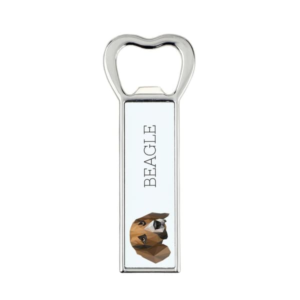 Beagle - pullonavaaja valokuvalla ja kirjoituksella Art-Dog-oluelle